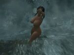 big_ass big_breasts falling lara_croft looping_animation nude_female rise_of_the_tomb_raider waterfall