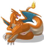 anus blue_eyes charizard edit female furry narse open_mouth pokemon presenting pussy solo wide_hips wings