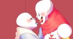 2020s 2022 2boys animated_skeleton blue_hoodie blue_jacket blush brothers clothed duo ectotongue fontcest gay hooded_jacket hoodie humanoid incest intraspecies jacket kissing male male/male male_only monster monster_boy papyrus papyrus_(undertale) papysans s2ames2 saliva saliva_trail sans sans_(undertale) scarf sibling_incest siblings skeleton tongue undead undertale undertale_(series) upper_body yaoi