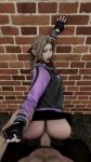 3d aerith_gainsborough ass doggy_position doggy_style_position final_fantasy gloves goth goth_girl gothic jacket loop moaning nsfw punk punk_girl sound video wall