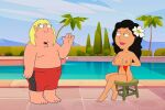 bonnie_swanson breasts chris_griffin erect_nipples family_guy no_panties thighs