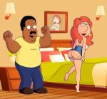 breasts cleveland_brown erect_nipples family_guy lois_griffin pants_down shaved_pussy thighs