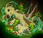  caterpie fuddy leafeon nintendo pokemon 