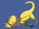  dildo female helioptile kaykitten masturbation nintendo plain_background pokemon pokã©mon pussy sex_toy solo video_games 