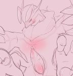  andya blush claws cum male nintendo penis pokemon pokã©mon precum solo tapering_penis video_games yvetial 