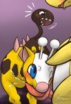  ambiguous_gender ampharos cum duo fellatio female girafarig nintendo ohmuu one_eye_closed oral oral_sex penis pokemon pokã©mon sex tapering_penis video_games 