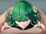 1boy 1girl fanbox_reward female_focus green_hair hazama_null male male/female mature mature_female one-punch_man pixiv_fanbox pov solo_focus tatsumaki