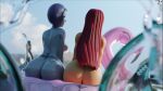  2girls 3d 3d_(artwork) ass big_breasts breasts bubble_ass casual dat_ass dc_comics female female_only high_resolution human koriand&#039;r large_ass nude nude_female older older_female pale_skin pawg rachel_roth raven_(dc) round_ass sideboob sitting starfire steps3d superheroine teen_titans thick_ass very_high_resolution young_adult young_adult_female young_adult_woman 