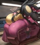  1boy 1girl butt_crush gipehtyboon huge_ass huge_breasts massive_ass massive_breasts mawile mega_evolution mega_mawile nintendo pokemon yboon 