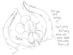 1boy 2010s 2017 dominant dominant_male english_text flower flowey_the_flower male male_only plant plant_tentacle seme_flowey sinfulsanspar sketch solo_male talking_to_viewer tentacle tentacles text top_flowey undertale undertale_(series) vine_tentacles vines white_background