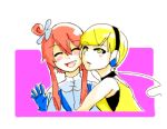  2_girls 2girls art artist_request blush elesa_(pokemon) female fuuro_(pokemon) game_freak gym_leader happy humans_of_pokemon kamitsure_(pokemon) low_res lowres multiple_girls nintendo open_mouth pokemon pokemon_(anime) pokemon_(game) pokemon_black_2_&amp;_white_2 pokemon_black_and_white pokemon_bw pokemon_bw2 shy skyla_(pokemon) smile yuri 