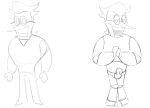  1boy 2020s 2021 2d 2d_(artwork) darkner deltarune deltarune_chapter_2 digital_media_(artwork) holycungaderos humanoid long_nose male male_humanoid male_only multiple_views penis pointy_nose prehensile_penis sketch solo_male spamton_g._spamton undertale_(series) video_game_character video_games white_background x2saucer 