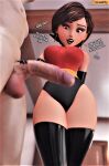  3d 3d_(artwork) ass big_ass big_breasts black_lipstick blender_(software) bodysuit bottom_heavy breasts brown_eyes brown_hair bubble_ass bubble_butt cleavage curvaceous curvy curvy_figure digital_media_(artwork) disney elastigirl erect_penis erection eyebrows eyelashes eyes fat_ass female female_focus fit fit_female hair hazel_eyes helen_parr hero heroine hips holding_penis hourglass_figure huge_ass huge_breasts huge_butt huge_penis human large_ass large_butt large_penis legs leotard light-skinned_female light-skinned_male light_skin lips makeup male male/female mature mature_female milf mother penis pixar round_ass round_breasts sexy sexy_ass sexy_body sexy_breasts short_hair smelly_ass smitty34 straight_hair superhero superheroine tagme text the_incredibles thick thick_hips thick_legs thick_thighs thigh_high_boots thighs top_heavy upper_body voluptuous voluptuous_female waist wide_hips 