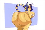  animal_crossing animated ankha_(animal_crossing) ass_clap felaz20 huge_ass jinu no_sound shorter_than_10_seconds tagme webm 