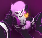 1boy 2017 2d absurd_res animated_skeleton artist_name bone clothed clothing clothing_undone digital_media genitals ghost glowing glowing_eyes glowing_penis hair high_res holding_camera holding_object lewis_pepper male male_only melle-d mystery_skulls penis penis_out pink_background pink_eyes pink_hair pink_penis pink_tongue see-through see-through_penis selfie simple_background skeleton solo_male spirit suit tongue tongue_out undead