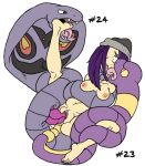  2014 anal anal_penetration arbok areola breasts ekans erect_nipples erection female human josemalvado male nintendo nipples nude penetration penis pokemon pussy reptile scalie snake vaginal vaginal_penetration video_games 