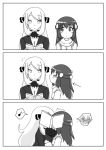 2girls 3koma @_@ age_difference alternate_costume blush book breasts choker cleavage closed_eyes coat comic couple covering covering_mouth cynthia dawn female hair hair_ornament hiding hikari_(pokemon) jacket jazu kiss kissing long_hair long_sleeves looking_at_another love monochrome multiple_girls musical_note mutual_yuri nintendo open_book pokemon pokemon_(anime) pokemon_(game) pokemon_dppt reading scarf shirona_(pokemon) spoken_musical_note surprised winter_clothes yuri