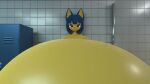  animal_crossing ankha_(animal_crossing) cumflation gigantic_belly hyper_belly zoeynsfw 