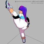  1girl 2023 2d ass big_ass bodysuit cuddlecore fat_ass female_focus female_only glitch_techs groping_self hair high_res huge_ass long_hair miko_kubota netflix png purple_hair smile solo_female solo_focus thick thick_ass thick_legs thick_thighs touching_self 