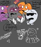 <3 artist_name battle_for_dream_island bfb bfdi birth blush blushing_face crying_with_eyes_open drooling egg egg_laying eight_(bfb) five_(bfb) grey_background heart looking_down mackenziey125 nine_(bfb) not_furry object_shows outline pussy_juice seven_(bfb) sunglasses sweat sweatdrop sweaty_body tears ten_(bfb) text text_bubble vaginal vaginal_penetration