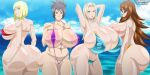  4girls anko_mitarashi areola ass beach big_ass big_breasts bikini black_hair blonde_hair blue_eyes bob_cut bottom_heavy breasts brown_eyes bubble_ass bubble_butt cleavage curvy dat_ass ero-enzo female_focus female_only gigantic_ass gigantic_breasts grin huge_ass huge_breasts lingerie long_hair looking_at_viewer looking_back mature mature_female mei_terumi naruto naruto_shippuden nipples red_hair samui short_hair sling_bikini swimsuit tagme take_your_pick top_heavy tsunade voluptuous 