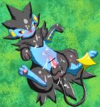  after_sex blushing censor_bar cum_covered kiraru luxray nintendo pokemon 