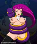  anderson_heinrichs big_breasts ekans game_freak huge_breasts humans_of_pokemon jessie_(pokemon) long_hair musashi_(pokemon) nintendo pink_hair pokemon pokemon_(anime) pokemon_(game) red_hair tailjob team_rocket torn_clothes vaginal 