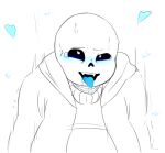  1boy 2015 2d 2d_(artwork) ahegao animated_skeleton blue_blush blue_tongue blush bottom_sans clothed digital_media_(artwork) heart heart-shaped_pupils heart_eyes hooded_jacket hoodie jacket male_ahegao monster sans sans_(undertale) skeleton solo_male suckmytrombone tongue tongue_out uke_sans undead undertale undertale_(series) upper_body video_games 