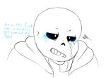 2010s 2015 2boys 2d 2d_(artwork) after_penetration after_sex animated_skeleton blue_blush blush bottom_sans clothed cum cum_in_eye cum_leaking digital_media_(artwork) english_text eye_fucking hooded_jacket hoodie jacket male male_only monster sans sans_(undertale) skeleton solo_focus suckmytrombone text uke_sans undead undertale undertale_(series) video_game_character video_games white_background yaoi