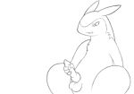 2014 animal_genitalia animated anthro ass cum erection gen_2_pokemon male mammal masturbation nintendo nude orgasm penis plain_background pokemon sex sitting testicles typhlosion video_games white_background