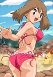  1girl alternate_costume arm art ass babe back bare_back bare_legs bare_shoulders bath bathing big_breasts bikini blue_eyes blush breasts brown_hair closed_eyes cloud combusken corphish creatures_(company) deviantart erodriguez199698 female game_freak hair haruka_(pokemon) hot_spring humans_of_pokemon legs long_hair lucario may_(pokemon) midriff nintendo onsen pink_bikini pink_swimsuit pokemoa pokemon pokemon_(anime) pokemon_(game) pokemon_diamond_pearl_&amp;_platinum pokemon_dppt red_bikini running shiny shiny_skin short_hair side-tie_bikini sitting sky soara submerged swimsuit water 