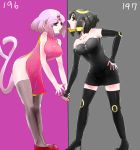 2_girls 2girls anthro anthrofied art black_fur blacky_(pokemon) creatures_(company) dark_type_pokemon dress eeveelution eifie_(pokemon) espeon female furry game_freak gen_2_pokemon multiple_girls nintendo pan'nakotta_(artist) pokemon pokemon_(anime) pokemon_(creature) pokemon_(game) pokemon_(species) pokemon_diamond_pearl_&_platinum pokemon_dppt pokemon_heartgold_and_soulsilver pokemon_hgss porkyman psychic_type_pokemon purple_fur tail umbreon