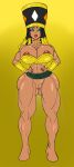  big_ass black_hair brown_skin dragon_ball_super gigantic_breasts green_eyes hat heles_(dbs) hourglass_figure sun1sol 