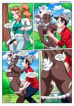 1_boy 1boy 2_girls anthro bbmbbf comic nintendo palcomix pokemon pokepornlive sonia's_first_research_(comic) sonia_(pokemon) victor_(pokemon) wooloo