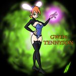 1girl ben_10 bunnysuit cartoon_network cleavage fanart future_gwen_tennyson gwen_tennyson lord_sarloc red_hair tagme