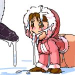  after_fellatio ice_climber nana_(ice_climber) nintendo polar_bear_(ice_climber) questionable_consent sagesage 