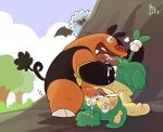  cum interspecies licking pansage penis pignite pokemon porkyman watching woobat 