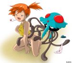  blue_body cnidarian_(species) creatures_(company) dokukurage_(pokemon) game_freak gen_1_pokemon green_eyes gym_leader humans_of_pokemon jellyfish kasumi_(pokemon) masterman114 masterman114_(artist) misty_(pokemon) nintendo orange_hair poison_type_pokemon pokemon pokemon_(anime) pokemon_(creature) pokemon_(game) pokemon_(species) pokemon_frlg pokemon_red_green_blue_&amp;_yellow pokemon_rgby porkyman squid tentacles tentacruel water_type_pokemon 