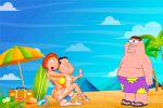 ass big_breasts bikini_top bottomless cheating_wife erect_nipples_under_clothes family_guy glenn_quagmire lois_griffin peter_griffin thighs vaginal