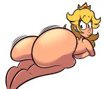  1girl ass big_ass blonde_hair bottom_heavy breasts bubble_ass bubble_butt crown dat_ass dumptruck_ass ear_piercing earrings fat_ass female_only huge_ass insanely_hot large_ass looking_at_viewer lying lying_on_stomach mario_(series) massive_ass nintendo nude nude_female oboithisisfunky piercing princess_peach royalty sexy sexy_ass sexy_bubble_butt sexy_lips smelly_ass super_mario_bros. thick_ass wide_hips 