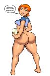 1girl ass baraag ben_10 big_ass breasts cartoon_network choker dat_ass green_eyes gwen_tennyson huge_ass mrpotatoparty orange_hair phone selfpic short_hair small_breasts standing starchy thick_thighs thighs