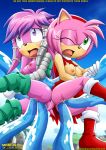 2girls ahegao amy_rose anal archie_comics bbmbbf blush boots breasts chaos echidna green_eyes julie-su long_hair mobius_unleashed one_eye_closed outside palcomix purple_eyes rape sega sonic_(series) sonic_the_hedgehog_(series) tentacle_rape tentacles tongue_out torn_clothes vaginal water