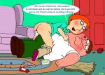 breasts dialogue family_guy lois_griffin nosebleed peter_griffin puffy_pussy uso_(artist) vaginal