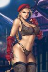 1girl alluring big_breasts blonde_hair blue_eyes cammy_white capcom female_focus female_only flowerxl high_res high_resolution long_hair solo_female solo_focus street_fighter tagme video_game_character