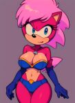  ai_generated anthro big_ass big_breasts blue_eyes breasts eulipotyphlan furry furry_female gloves hips mammal medium_hair navel necklace piercing pink_hair purple_body purple_fur sega slutty_outfit sonia_the_hedgehog sonic_the_hedgehog_(series) sonic_underground thick_thighs thighs 