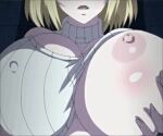 alisa_(katainaka_ni_totsui_de_kita_russia) big_breasts breast_grab grabbing_own_breast katainaka_ni_totsui_de_kita_russia shiny_breasts tagme webm