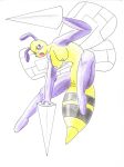 beedrill pitch-black-crow pokemon tagme white_background