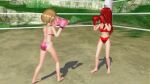 3d belly_button belly_punch bikini boxing boxing_gloves boxing_ring catfight injury knocked_out mmd oc outside pink_boxing_gloves pokemon pokemon_xy punch punching red_boxing_gloves rose ryona scorpionntl serena serena_(pokemon) swimsuit unconscious video webm