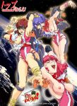  amano_kazumi armpits bdsm bondage bound breasts female gunbuster jung_freud takaya_noriko tickling top_wo_nerae! torn_clothes 