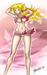 1girl big_breasts blackartistjc breasts female_only nintendo no_bra no_panties princess_peach super_mario_bros. wind